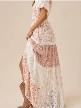 Altar’d State Boho Floral Cherish Maxi Dress size Medium